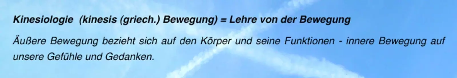 Kinesiologie bedeutung Kinesiologie bedeutung